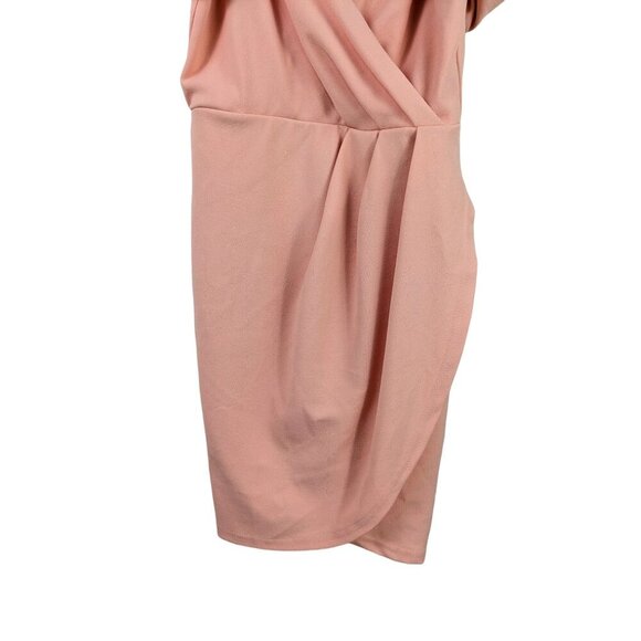 Superdown Brenda Draped Dress Peach Small - Picture 6 of 10
